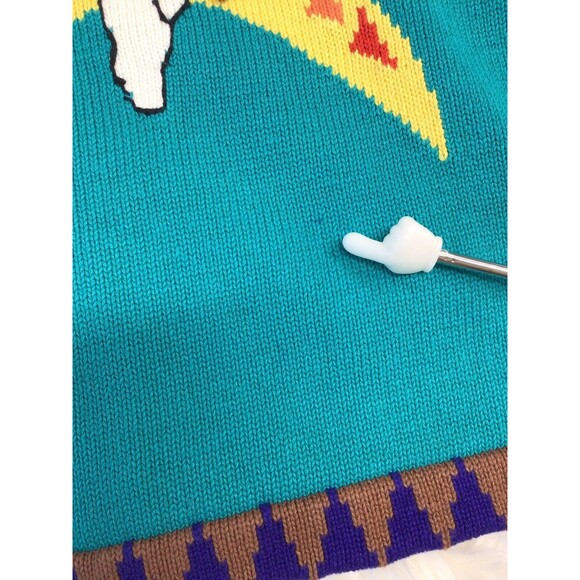 Vintage J Two New York Sz XL Sweater Native American Cardigan Knit Women’s - Picture 9 of 9